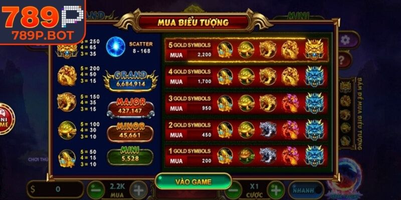 Khám phá sức mạnh huyền thoại kho báu tứ linh 789P